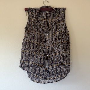 Geometic Flowy Tank Top from H&M, size 12